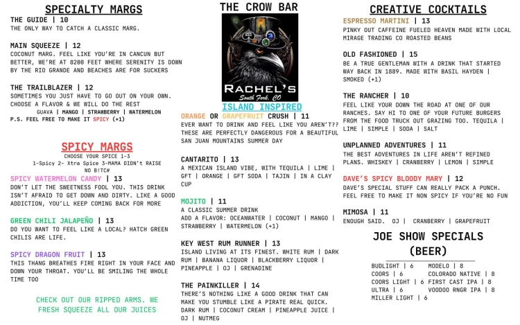 rachels crowbarmenu